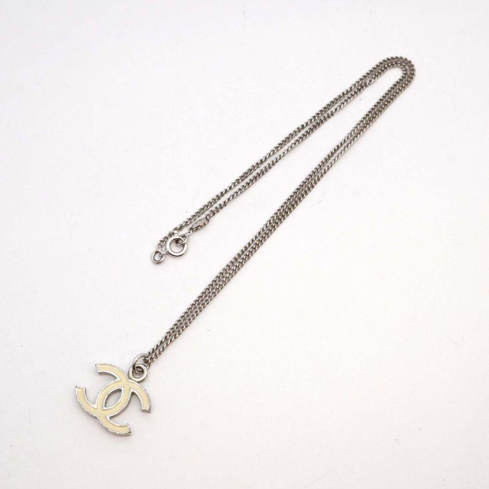 CHANEL White Logo Necklace - Picture 3 of 8